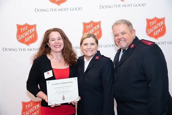 HPC accepts Bronze Partner Award from The Salvation Army