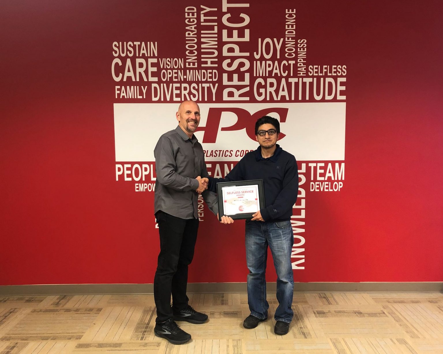 Hansen Plastics Corporation Announces Newest Selfless Service Award